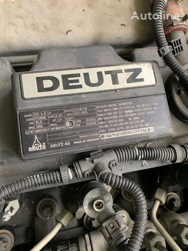 Deutz TCD 3.4 L4 motor kerekes rakodó-hoz