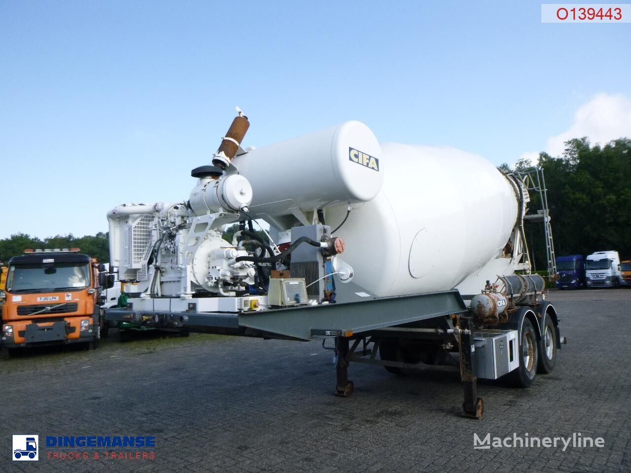 Mol Cifa mixer trailer 12 m3 betonmixer