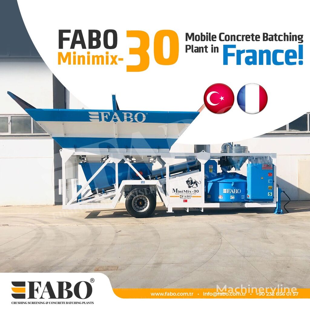 új FABO Minimix-30 Mobilnyy Kompaktnyy Betonnyy Zavod betonüzem