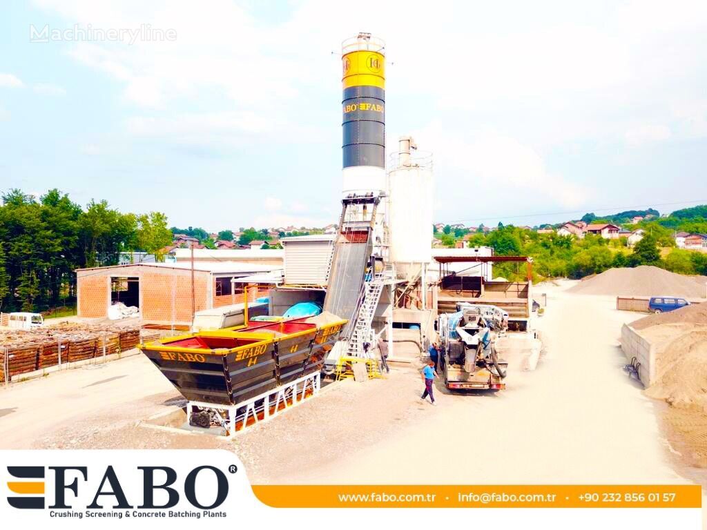 új FABO SKIP SYSTEM CONCRETE BATCHING PLANT | 60m3/h Capacity | STOCK betonüzem