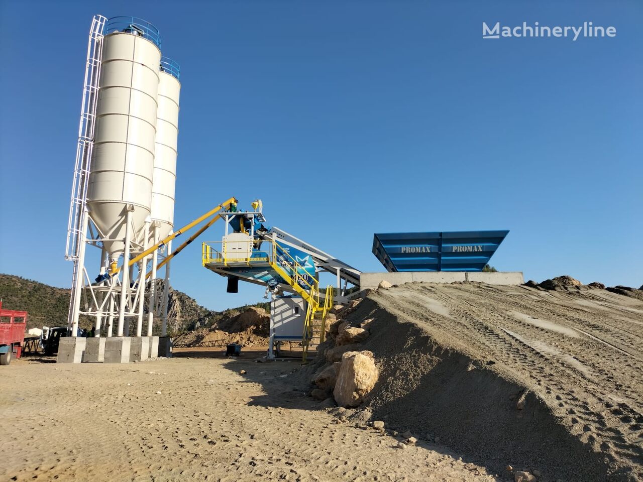 új Promax Mobile Concrete Batching Plant M60-SNG betonüzem