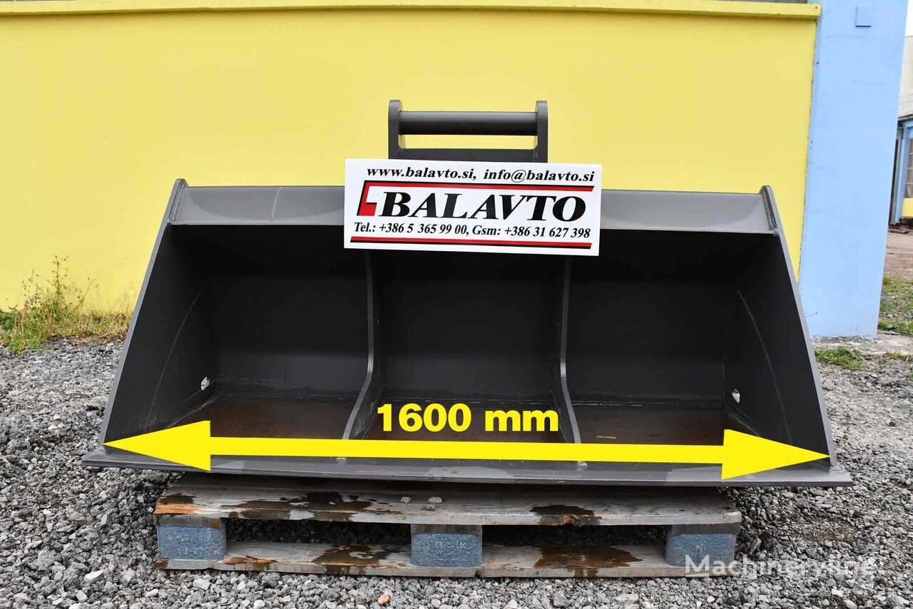 új Balavto Excavator ditch cleaning / slope bucket S61600 mm mini kotrógép markolókanál